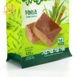 500g 1kg 2kg Sustainable Bread Packaging Green White Flat Bottom Packaging Bag
