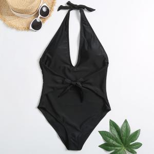 China Tiered Layer Tie a Knot Front Top With Low waist Bikini swimsuit high cut wholesale