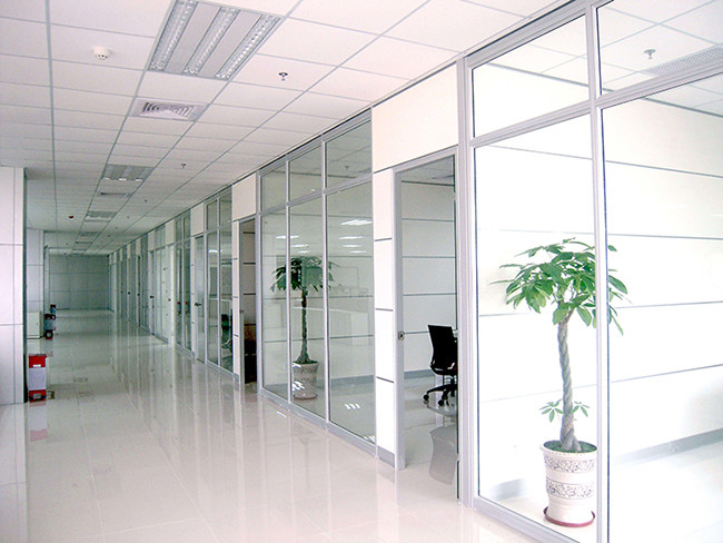 40mm Black Aluminum Office Partition Wall