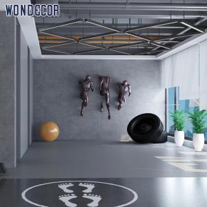 China Running Man Metal Wall Art Sculpture 3D Bronze Wall Sculpture wholesale
