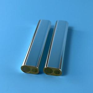 China Silver Plated Custom Quartz Flow Tubes Double Bore wholesale