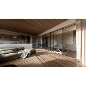 Fireproof Silver Aluminum Sliding Glass Patio Doors Manufacturers