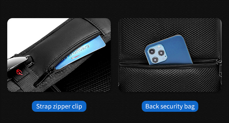 High quality brand men's leisure fashion waterproof anti theft shoulder chest crossbody sling bag for men