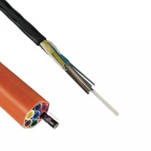 China Outdoor Duct Air Blown Fiber Cable 12 - 144 Core HDPE Microduct Fiber Cable wholesale