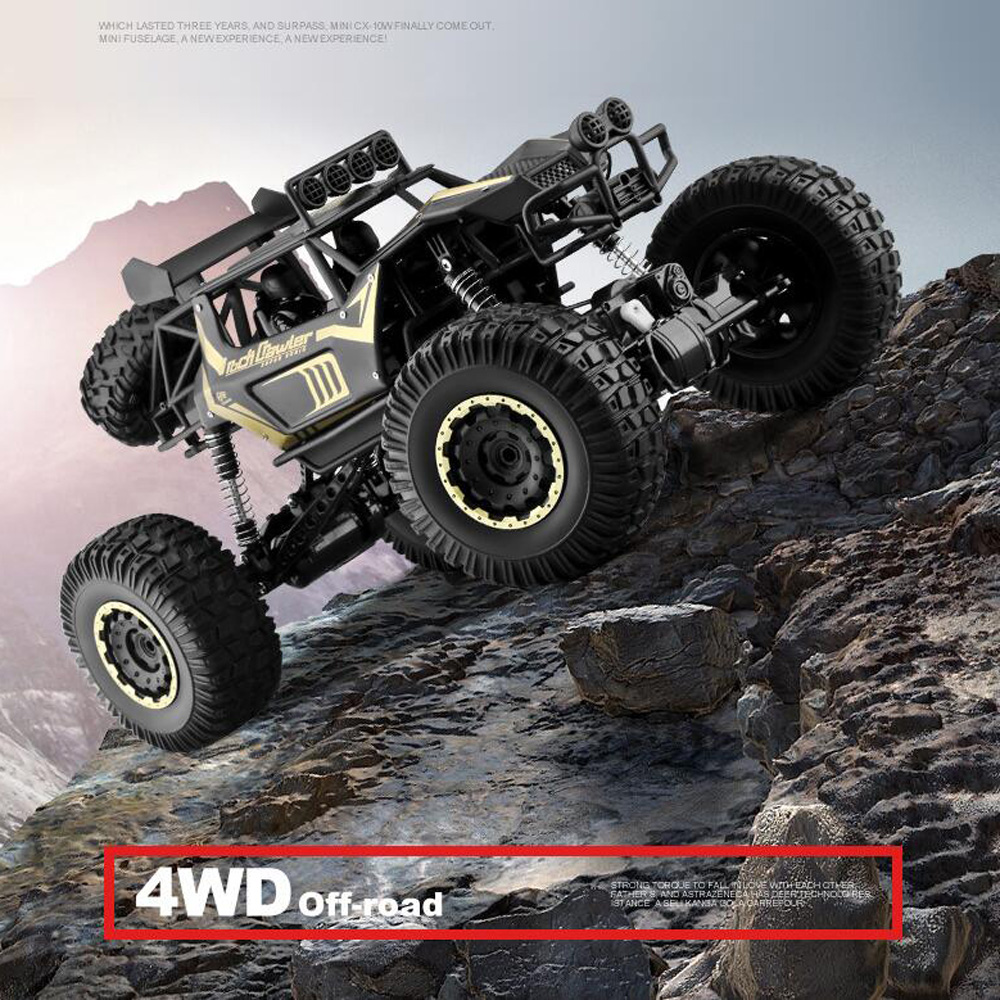Boys 1 18 Plastic RC Car High Speed Off-road Vehicle Remote Control Racing Car 4WD Alloy