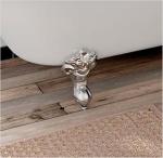 Classical 67 Inch Acrylic Soaking Tubs , Zinc Alloy Claw Foot Freestanding