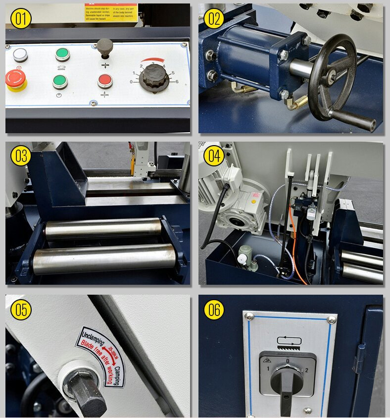 GB4250 Metal Cutting Band Saw For Steel CNC Automatic Horizontal Metal Cutting Saw