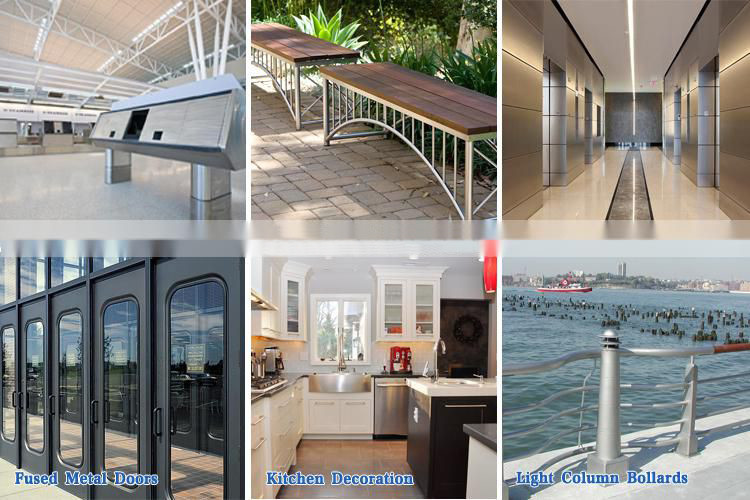 Imitation Wood Grain Decorative Stainless Laminate Sheets 4X8FT Slit Edge