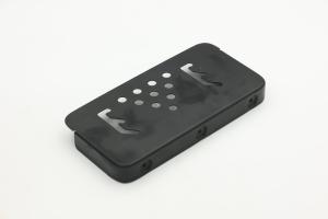 China Black spray custom sheet metal shell laser cutting metal stamping parts wholesale