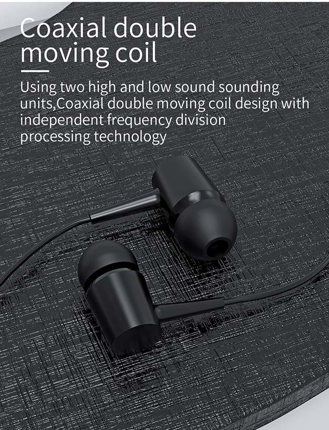 Waterproof 6D Stereo Sound ABS 1200mm Wired Sports Earphones