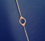 0.9x700mm Flanged Wire Heald Nylon Covered With Welded Eyelet