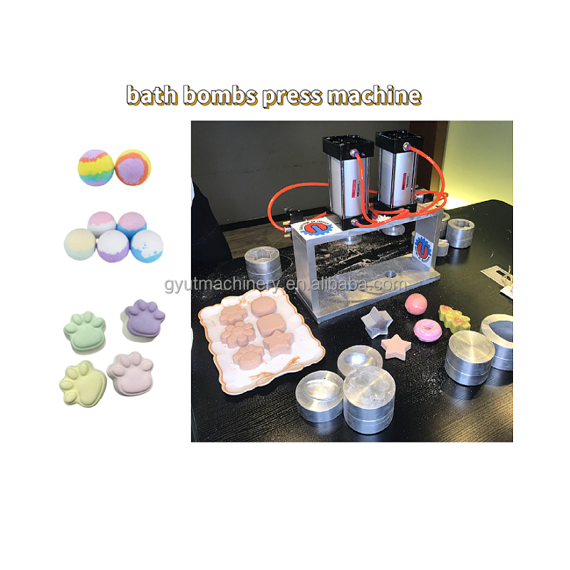 Pneumatic Fizzy Bath Bomb Ball Press Machine for Handmade Small Bubble Shampoo Bar