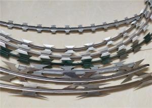 China Security NATO Ribbon Barbed Galvanized Razor Wire Concertina Tape wholesale
