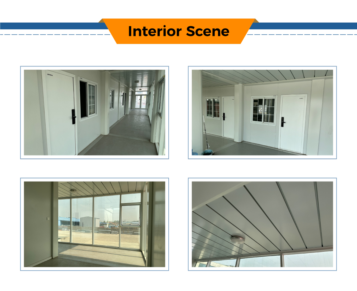 Thicken Sandwich Panel Modular Houses Prefab House 20 Feet Fast Assembly Flat Pack House Container Eco and Fast Advantages