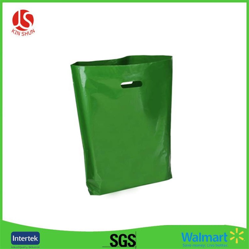 Custom Own Logo Printing Cheap Gift Plastic Die Cut Hdpe Shopping Bag
