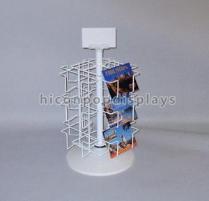 China Retail Metal Spinner Display Rack Countertop , Spinning Book Rack For Postcard wholesale