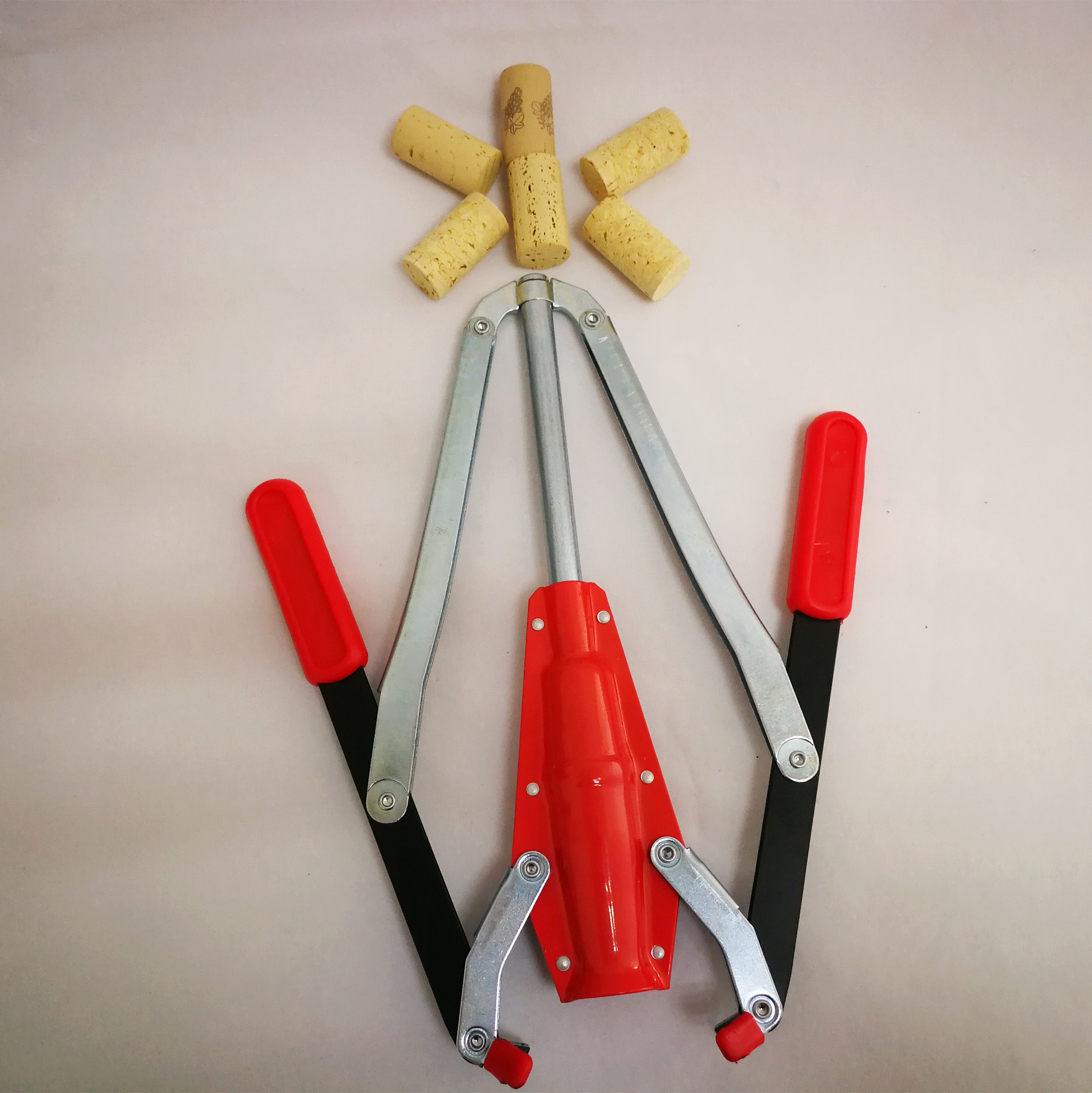 Brewing Hand Bottle Corker Easy Operation Red Color 970g With Nylon Insert