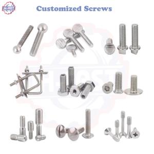 China Custom Logo Slotted Shoulder Non-standard Machine Screw Brass Carbon Stainless Steel wholesale