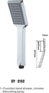 China Hot-Selling Chromed Plastic Rainfall Square shower head wholesale