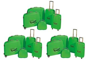 China Durable Hard Plastic Carry On Luggage With Iron Trolley For 18 / 22 Inch wholesale