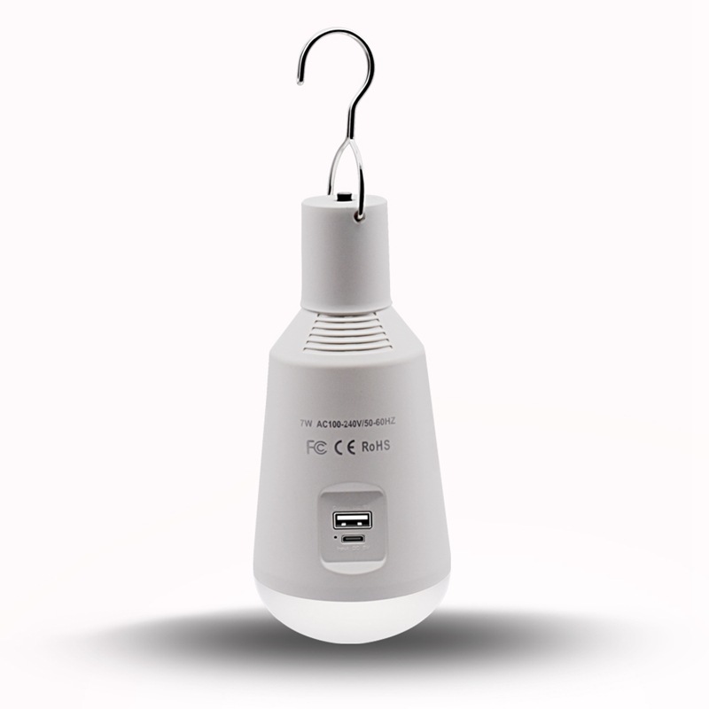 Outdoor LED Solar Bulb Portable Solar Lamp Moving Hanging Emergency Energy Saving Camping Tent Light Solar Lighting