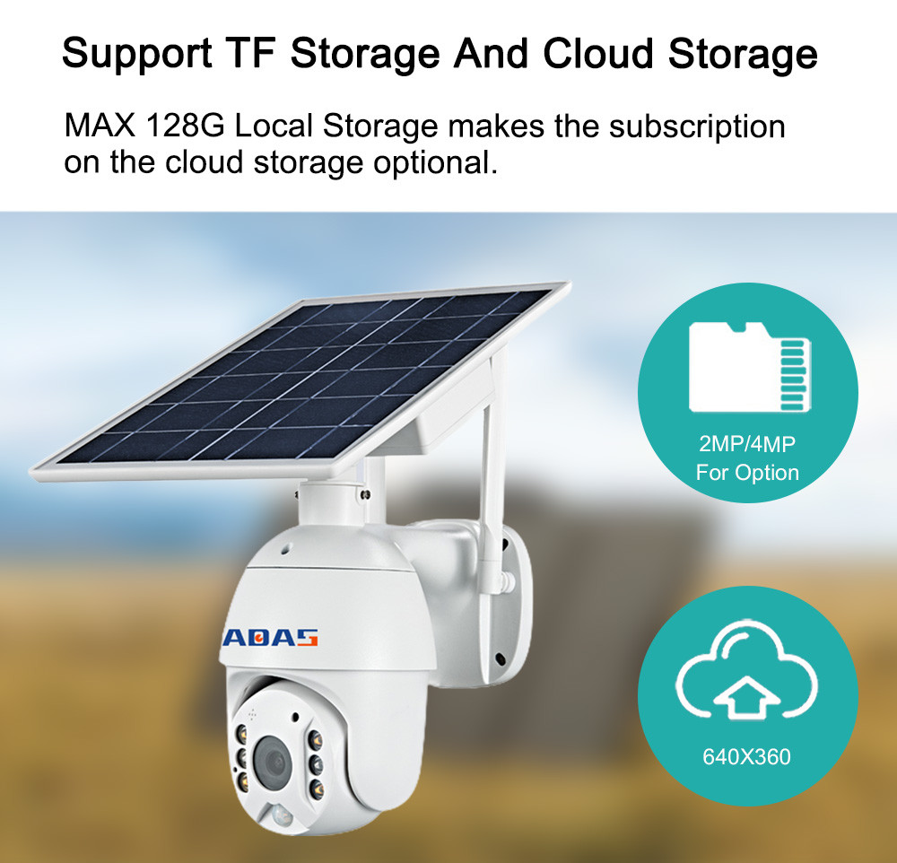 Battery Powered Solar Security Camera Systems 2K Spotlight 4MP Pan Tilt