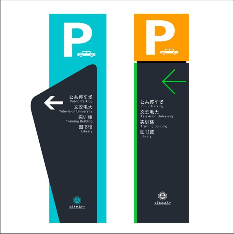 Shopping Mall Directional Wayfinding Signs