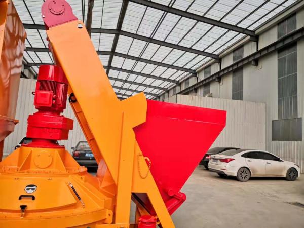 1125L Input Lightweight Concrete Mixer , Concrete Pan Mixer Casting Coatings