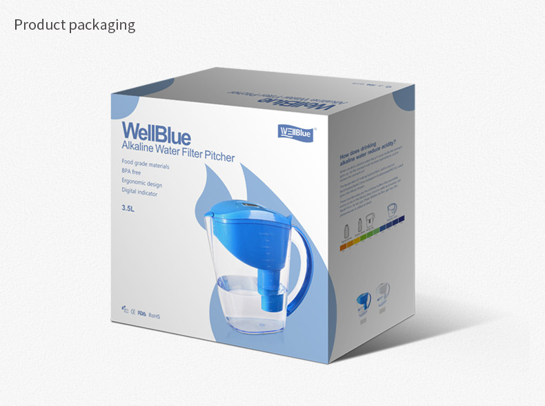 Healthy 3.5L Household Brita Water Pitcher, Alkaline Water Filter Kettle