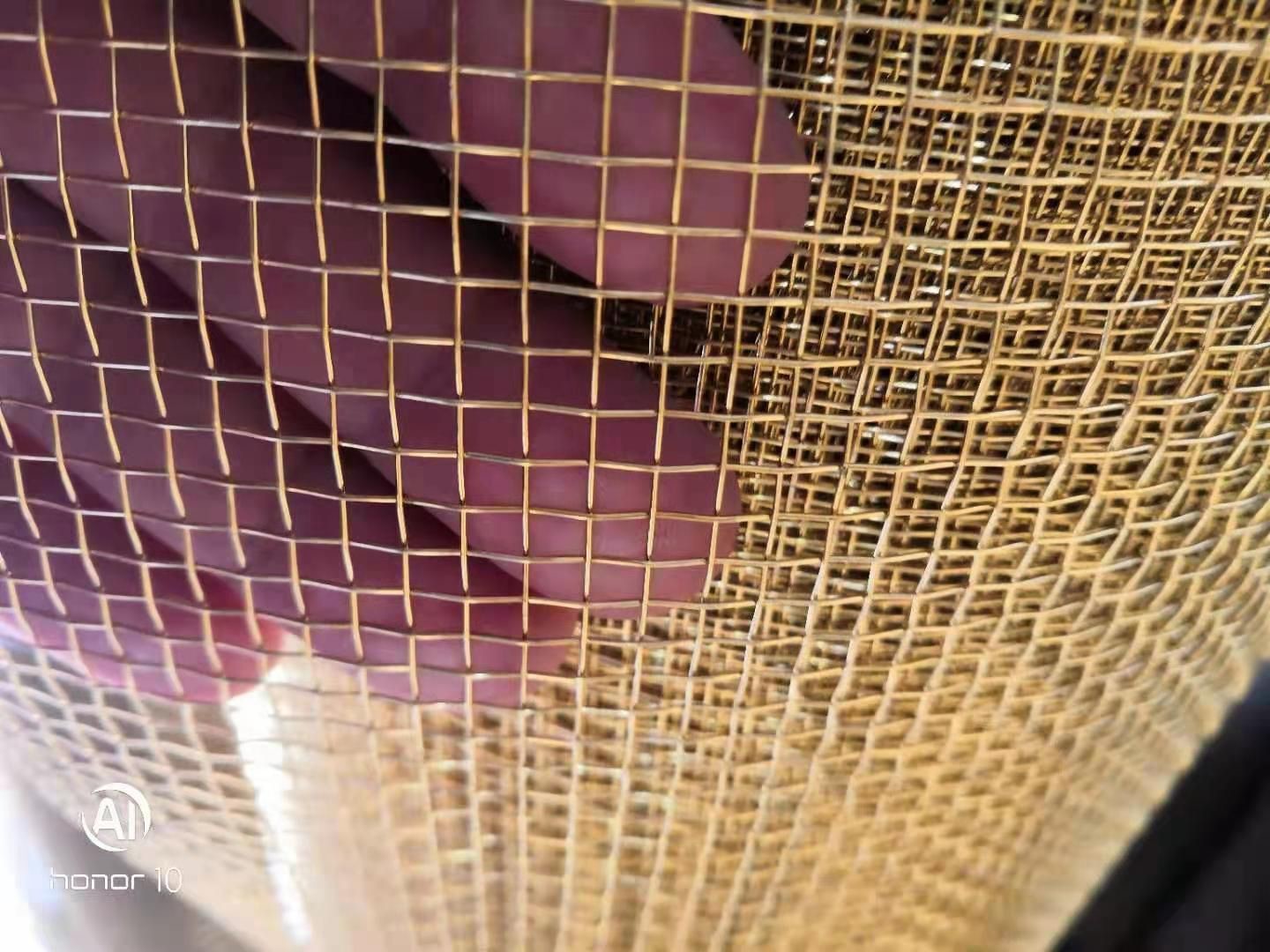 Dia 0.0406-2.03mm 60mesh Brass Wire Mesh Cloth For Sieving Diversified Pellet