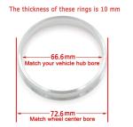 Mercedes / Benz Wheel Parts , Left Hub Rings For Rims Light Weight Billet