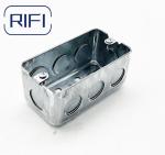 Galvanized Steel 1 Gang Electrical Conduit Boxes Square Shape