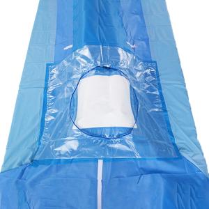 China Nonwoven Fabric Sterile Surgical Drapes 20 X 20 Inch In Blue Color For Hospital Use wholesale