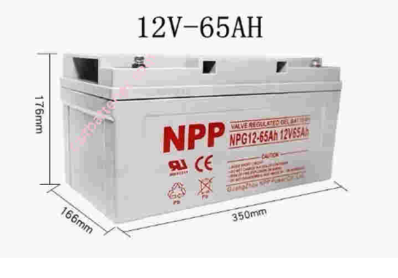 NPG12-65Ah Solar Stationary Vrla Valve Regulated Lead Acid Batteries For Storage Power Wind System