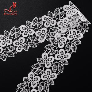 China Wholesale Chemical Embroidery Polyester Lace Trim For Clothing Decoration wholesale
