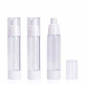 China 50ml Airless Pump Bottles Cosmetic Packaging No Leakage wholesale