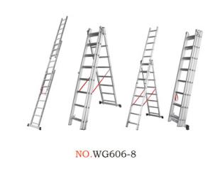 China Non Insulated 7.34m 3x11 Portable Folding Ladder wholesale