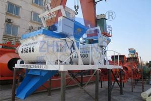 China 18.5 Kw Js500 Manual Cement Mixer, Short Cycle Time Commercial Cement Mixer wholesale