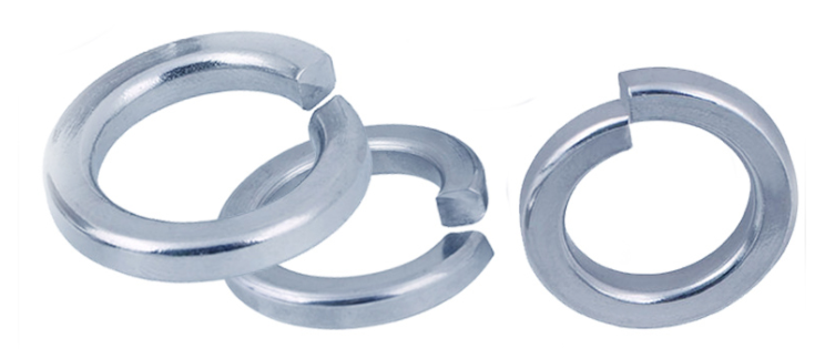 DIN127 Metric Blue-White Zinc Spring Lock Washers With Square Ends