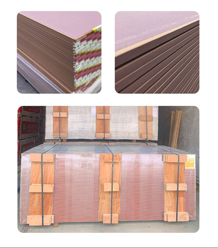 4x8 Fire Rated Gypsum Board Plasterboard Moisture Proof 12mm For Office Building​