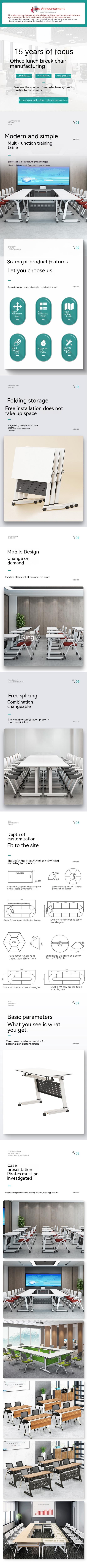Conference Table for Conference Room Long Strip Writing Table and OEM ODM Services