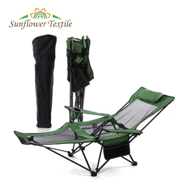 160x83x70cm Foldable Beach Chair 600D Oxford Polyester Beach Outdoor Lounger