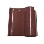 Spanish Glazed Clay Ceramic Roof Tiles 220mm Handmade Lightweight Brown