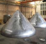 Stainless Steel Conical Tank Heads Large Diameter Pipe Cap SGS