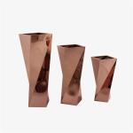 Rotation style tall metal bucket flower pots and planters