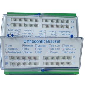 China Bondable Mini Roth Orthodontic Bracket 0.018 Double Slot With Hook345 wholesale