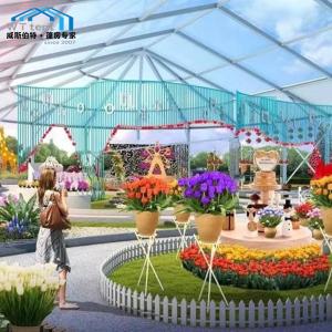 China Large White Wedding Tent Aluminum Clear Roof 500 Seater Capacity wholesale