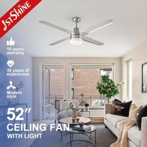 China 110V Iron Blades Dimmable Ceiling Fan 52 Inch With AC Motor wholesale