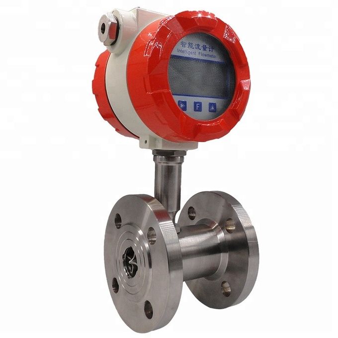Liquid Nitrogen Gas Turbine Flow Meter With Flange Connected
