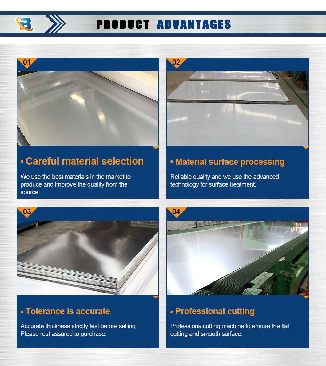 Stainless Steel 304 Sheets Cold Rolled Stainless Steel Sheet 4 X 8 FT Stainless Steel Sheet